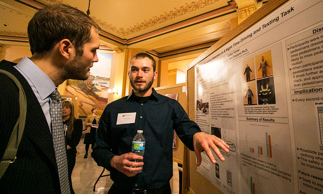 Shockers at the Statehouse — student researchers represent WSU at Capitol